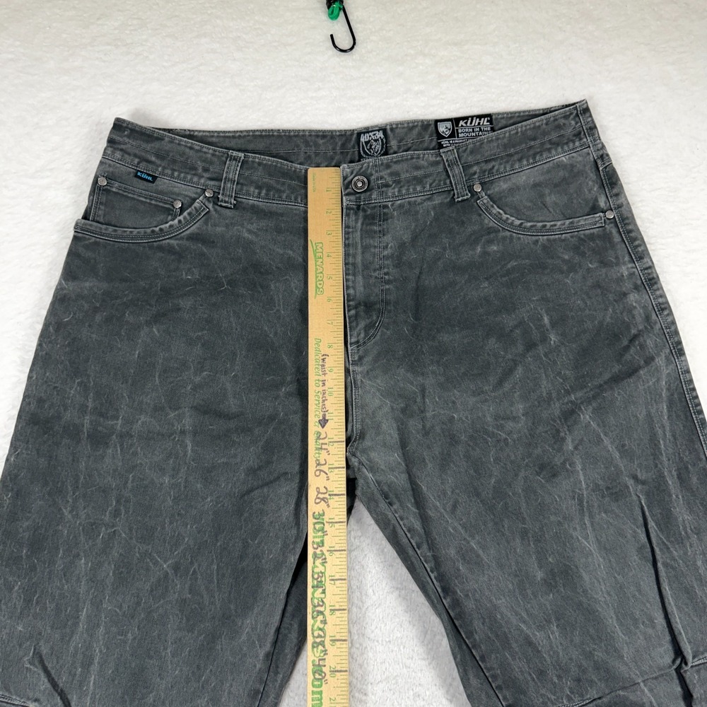 Kuhl Rydr Pants Mens 40x34 Gray Vintage Patina Dye Canvas Outdoors Work Hike - Picture 3 of 12